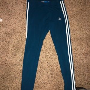 Blue adidas leggings